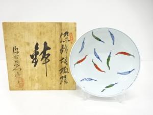 源右衛門窯造　染錦　胡椒絵　鉢